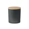 Lumanare ceara vegetala 120g, Everestus, 18SEP2464, 8.5x8.5x11 cm, Sticla, Bambus, Negru
