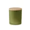 Lumanare ceara vegetala 120g, Everestus, 18SEP2466, 8.5x8.5x11 cm, Sticla, Bambus, Verde
