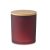 Lumanare ceara vegetala 200g, Everestus, 18SEP2469, 9.35x9.35x12 cm, Sticla, Bambus, Rosu