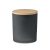 Lumanare ceara vegetala 200g, Everestus, 18SEP2468, 9.35x9.35x12 cm, Sticla, Bambus, Negru