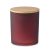 Lumanare ceara vegetala 280g, Everestus, 18SEP2473, 10.1x10.1x13 cm, Sticla, Bambus, Rosu