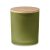 Lumanare ceara vegetala 280g, Everestus, 18SEP2474, 10.1x10.1x13 cm, Sticla, Bambus, Verde