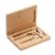 Set manichiura, Everestus, 18SEP2985, 4 piese, 14x9.5x2 cm, Bambus, Otel, Natur