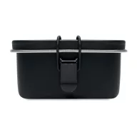   Caserola pranz, Everestus, 18SEP2385, 750 ml, 16x11.5x5.5 cm, Otel, Negru