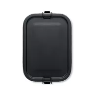   Caserola pranz, Everestus, 18SEP2385, 750 ml, 16x11.5x5.5 cm, Otel, Negru