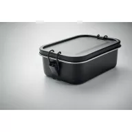   Caserola pranz, Everestus, 18SEP2385, 750 ml, 16x11.5x5.5 cm, Otel, Negru