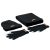 Set caciula, fular si manusi, Everestus, 18SEP2445, 3 piese, 24x21x6 cm, marime universala, unisex, Poliester, Negru