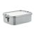 Caserola pranz, Everestus, 18SEP2382, 1200 ml, 19x14x6 cm, Otel, Argintiu
