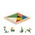 Puzzle Tangram, Everestus, 42FEB231202, 10x10x0.6 cm, Lemn, Natur