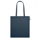 Sacosa de cumparaturi, 2410E24794, Everestus, 38 x 42 cm, Bumbac, Albastru marin francez