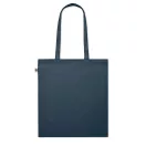 Sacosa de cumparaturi, 2410E24794, Everestus, 38 x 42 cm, Bumbac, Albastru marin francez