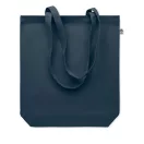 Sacosa de cumparaturi, 2410E24807, Everestus, 38 x 9 x 42 cm, Bumbac, Albastru marin francez