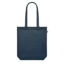 Sacosa de cumparaturi, 2410E24807, Everestus, 38 x 9 x 42 cm, Bumbac, Albastru marin francez