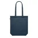 Sacosa de cumparaturi, 2410E24807, Everestus, 38 x 9 x 42 cm, Bumbac, Albastru marin francez