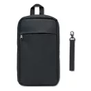 Geanta sport, Everestus, 42FEB230706, 17x6.5x28 cm, Poliester, Negru
