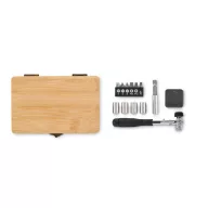   Set 13 scule, Everestus, 42FEB232615, 14.3x9.3x3.2 cm, Bambus, Natur