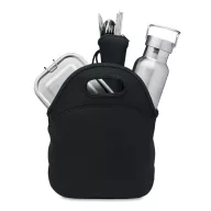   Set caserola, termos si tacamuri, Everestus, 42FEB230158, 600 ml, 6, 27x13x27 cm, Otel, Negru
