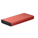 Baterie externa 10000 mAh, 18 W, USB-C, 2509E16022, Everestus, 14.2x6.6x1.6 cm, Aluminiu, Burgundy