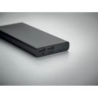   Powerbank, Everestus, 42FEB230574, 10000 mAh, 14.2x6.7x1.6 cm, Aluminiu, Negru