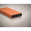 Powerbank, 10000 mAh, Everestus, 2601E14208, 14.2x6.6x1.6 cm, Aluminiu, Portocaliu