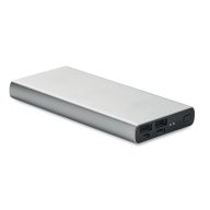   Powerbank, Everestus, 42FEB230575, 10000 mAh, 14.2x6.7x1.6 cm, Aluminiu, Argintiu Matt