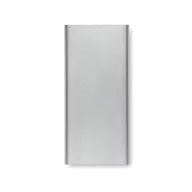   Powerbank, Everestus, 42FEB230575, 10000 mAh, 14.2x6.7x1.6 cm, Aluminiu, Argintiu Matt