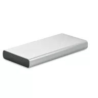   Powerbank, Everestus, 42FEB230575, 10000 mAh, 14.2x6.7x1.6 cm, Aluminiu, Argintiu Matt