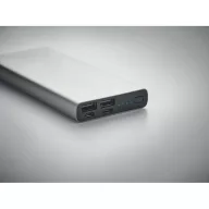   Powerbank, Everestus, 42FEB230575, 10000 mAh, 14.2x6.7x1.6 cm, Aluminiu, Argintiu Matt