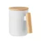 Cana, Everestus, 42FEB230427, 380 ml, 8.1x11.9x10.9 cm, Portelan, Bambus, Alb