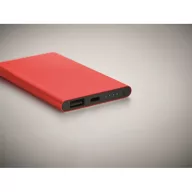   Powerbank 4000 mAh, USB-C, 2401E15726, Everestus, 6.8x11x1 cm, Aluminiu, Rosu