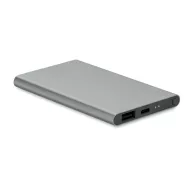   Powerbank 4000 mAh, USB-C, 2401E15727, Everestus, 6.8x11x1 cm, Aluminiu, Gri