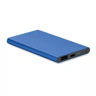   Powerbank, Everestus, 42FEB230581, 4000 mAh, 6.8x11x1 cm, Aluminiu, Albastru Royal