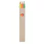 Set 4 creioane, Everestus, 42FEB230320, 17.5x0.75 cm, Lemn, Multicolor