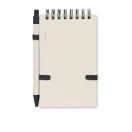 Agenda cu pix, Everestus, 42FEB231478, A6, Dictando, Coperta cu elastic, 70 file, 8.2x1.2x14 cm, Hartie, Negru