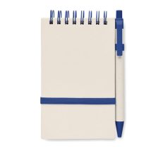   Agenda cu pix, Everestus, 42FEB231479, A6, Dictando, Coperta cu elastic, 70 file, 8.2x1.2x14 cm, Hartie, Albastru
