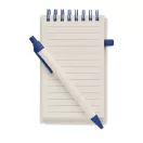 Agenda cu pix, Everestus, 42FEB231479, A6, Dictando, Coperta cu elastic, 70 file, 8.2x1.2x14 cm, Hartie, Albastru