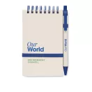 Agenda cu pix, Everestus, 42FEB231479, A6, Dictando, Coperta cu elastic, 70 file, 8.2x1.2x14 cm, Hartie, Albastru
