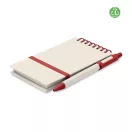 Agenda cu pix, Everestus, 42FEB231480, A6, Dictando, Coperta cu elastic, 70 file, 8.2x1.2x14 cm, Hartie, Rosu