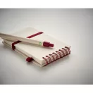 Agenda cu pix, Everestus, 42FEB231480, A6, Dictando, Coperta cu elastic, 70 file, 8.2x1.2x14 cm, Hartie, Rosu