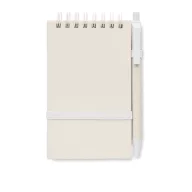   Agenda cu pix, Everestus, 42FEB231482, A6, Dictando, Coperta cu elastic, 70 file, 8.2x1.2x14 cm, Hartie, Alb