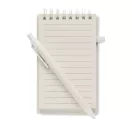 Agenda cu pix, Everestus, 42FEB231482, A6, Dictando, Coperta cu elastic, 70 file, 8.2x1.2x14 cm, Hartie, Alb