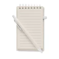   Agenda cu pix, Everestus, 42FEB231482, A6, Dictando, Coperta cu elastic, 70 file, 8.2x1.2x14 cm, Hartie, Alb