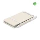 Agenda cu pix, Everestus, 42FEB231482, A6, Dictando, Coperta cu elastic, 70 file, 8.2x1.2x14 cm, Hartie, Alb