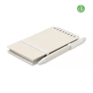   Agenda cu pix, Everestus, 42FEB231482, A6, Dictando, Coperta cu elastic, 70 file, 8.2x1.2x14 cm, Hartie, Alb