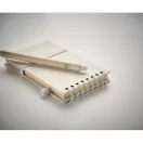 Agenda cu pix, Everestus, 42FEB231482, A6, Dictando, Coperta cu elastic, 70 file, 8.2x1.2x14 cm, Hartie, Alb