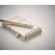   Agenda cu pix, Everestus, 42FEB231482, A6, Dictando, Coperta cu elastic, 70 file, 8.2x1.2x14 cm, Hartie, Alb