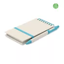 Agenda cu pix, Everestus, 42FEB231481, A6, Dictando, Coperta cu elastic, 70 file, 8.2x1.2x14 cm, Hartie, Turcoaz