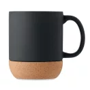 Cana, Everestus, 42FEB230425, 300 ml, Ø8.9x10.8 cm, Ceramica, Negru