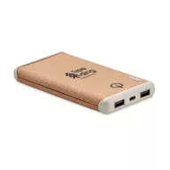   Powerbank, Everestus, 42FEB230583, 10000 mAh, 13.4x7.0x1.6 cm, Plastic, Bej