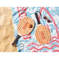   Set tenis de plaja, Everestus, 42FEB230267, 23.5x50.5 cm, Lemn, Natur